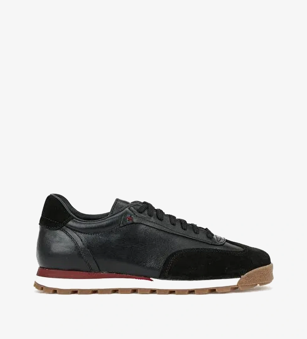 Ziya, Erkek Hakiki Deri Sneaker 1611026Z1020 Siyah