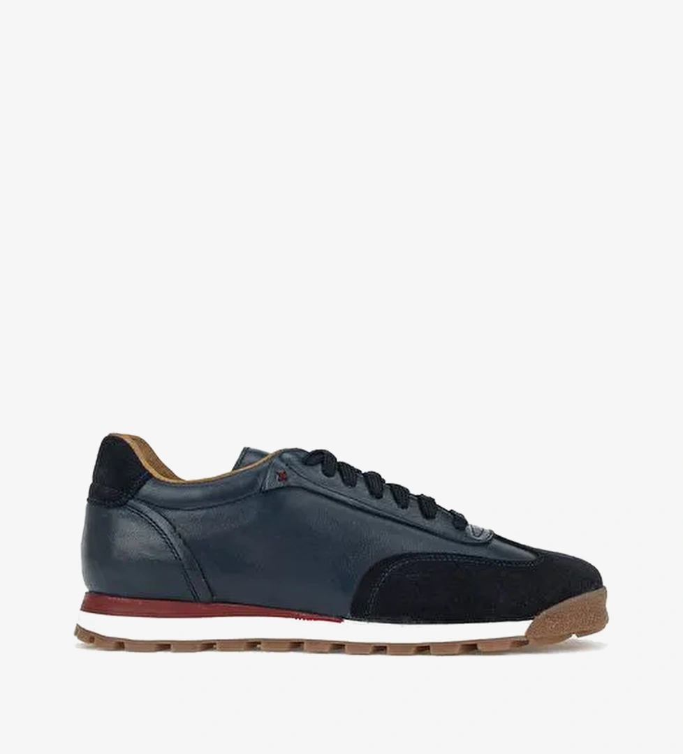 Ziya, Erkek Hakiki Deri Sneaker 1611026Z1020 Lacivert