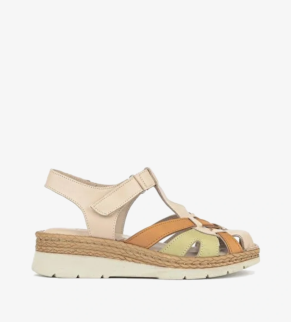 Ziya, Kadın Hakiki Deri Sandalet 1611008Z438 Silver