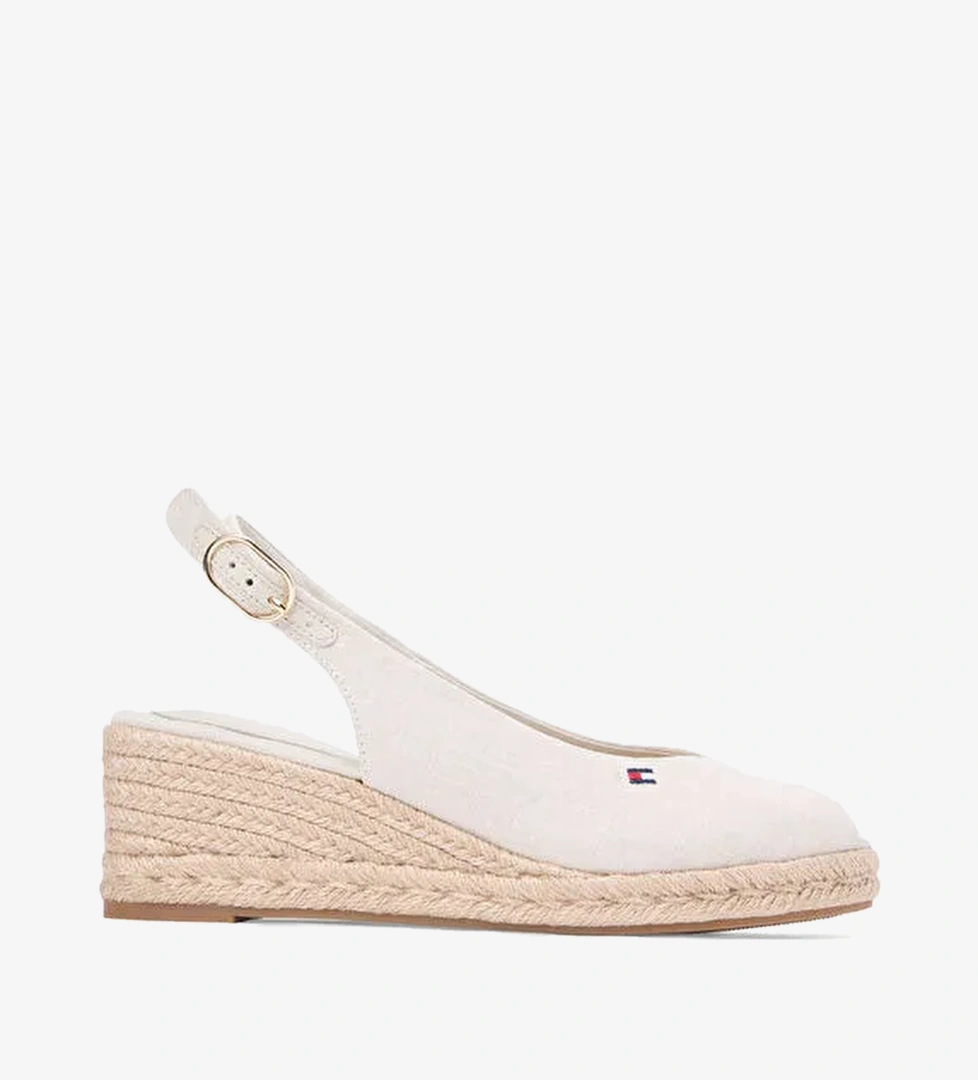 Tommy Hilfiger Açık Bej Kadın Dolgu Topuk Ayakkabı FW0FW09228ACI