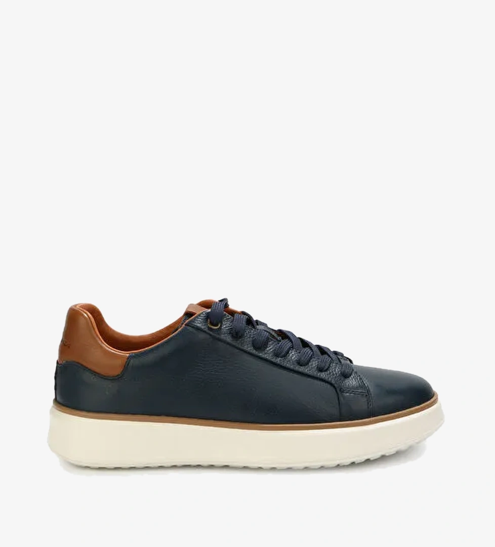 Hammer Jack Lacivert Erkek Deri Sneaker ROMİNA M AYAKKABI