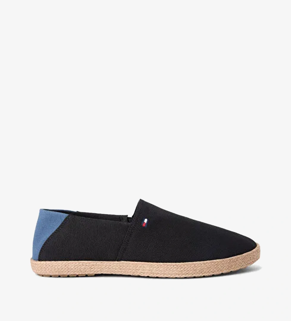 Tommy Hilfiger Siyah Erkek Espadril CORE HILFIGER ESPADRILLE TEXTILE