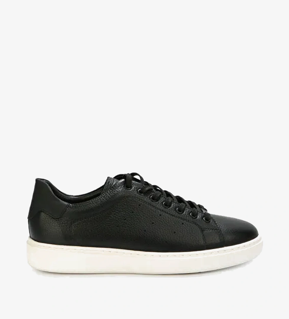 Hammer Jack Siyah Erkek Deri Sneaker VİNAS M AYAKKABI