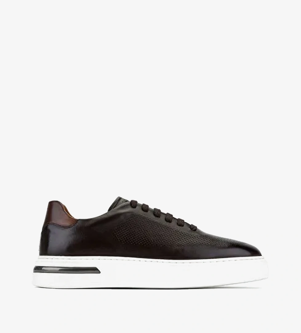 Tamer Tanca Erkek Hakiki Deri Kahve Sneakers & Spor Ayakkabı