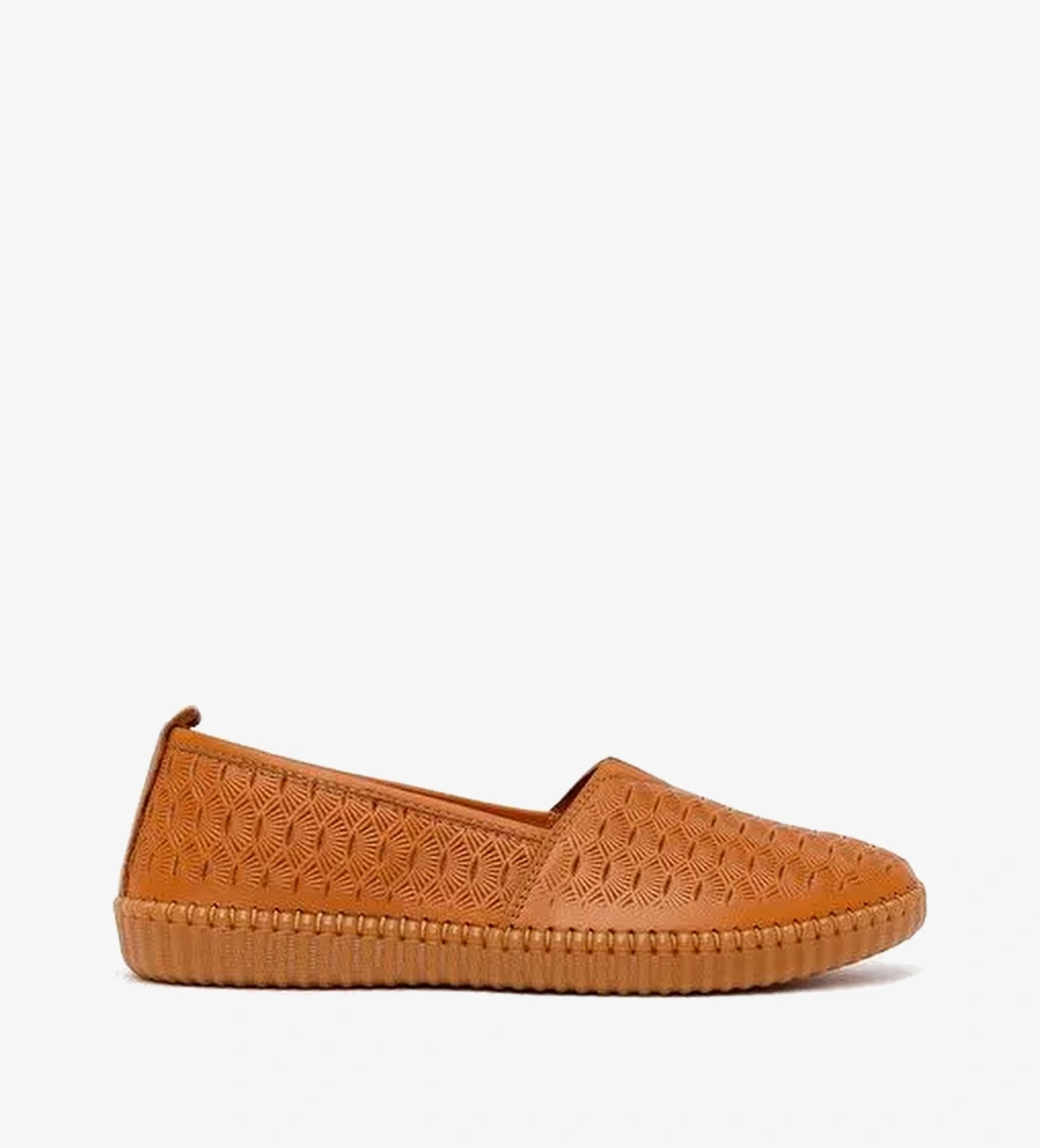 Kadın Taba Deri Konfor Loafer 26AFD333718