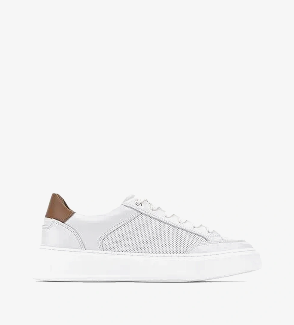 Valmenti Erkek Hakiki Deri Beyaz Sneakers & Spor Ayakkabı