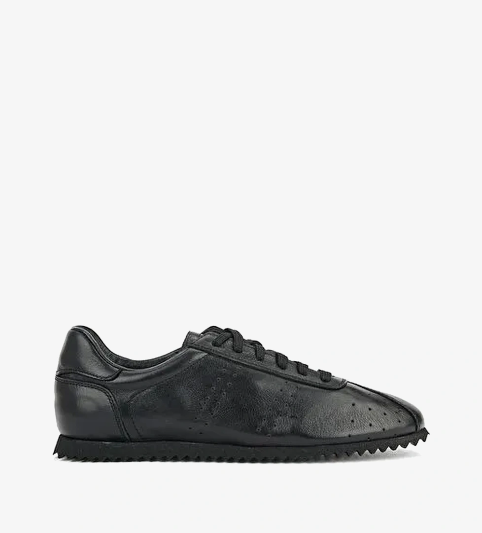 Ziya, Erkek Hakiki Deri Sneaker 1611026Z900 Siyah