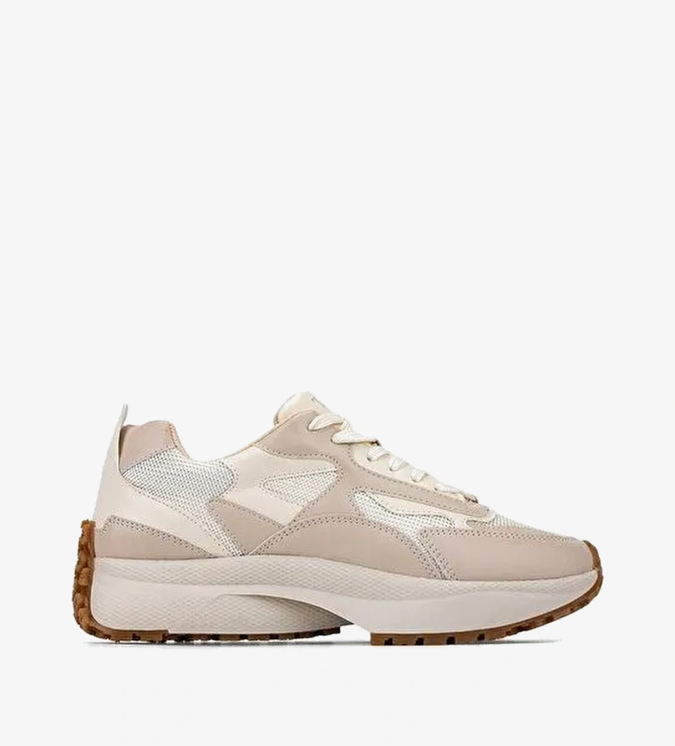 Tamer Tanca Kadın Suni Deri/Tekstil Bej Sneakers & Spor Ayakkabı