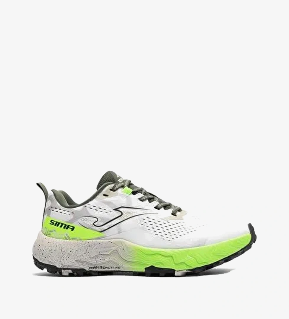 Joma TKSIMS2602 Sima Erkek Trail Koşu Ayakkabısı - Beyaz/Lime