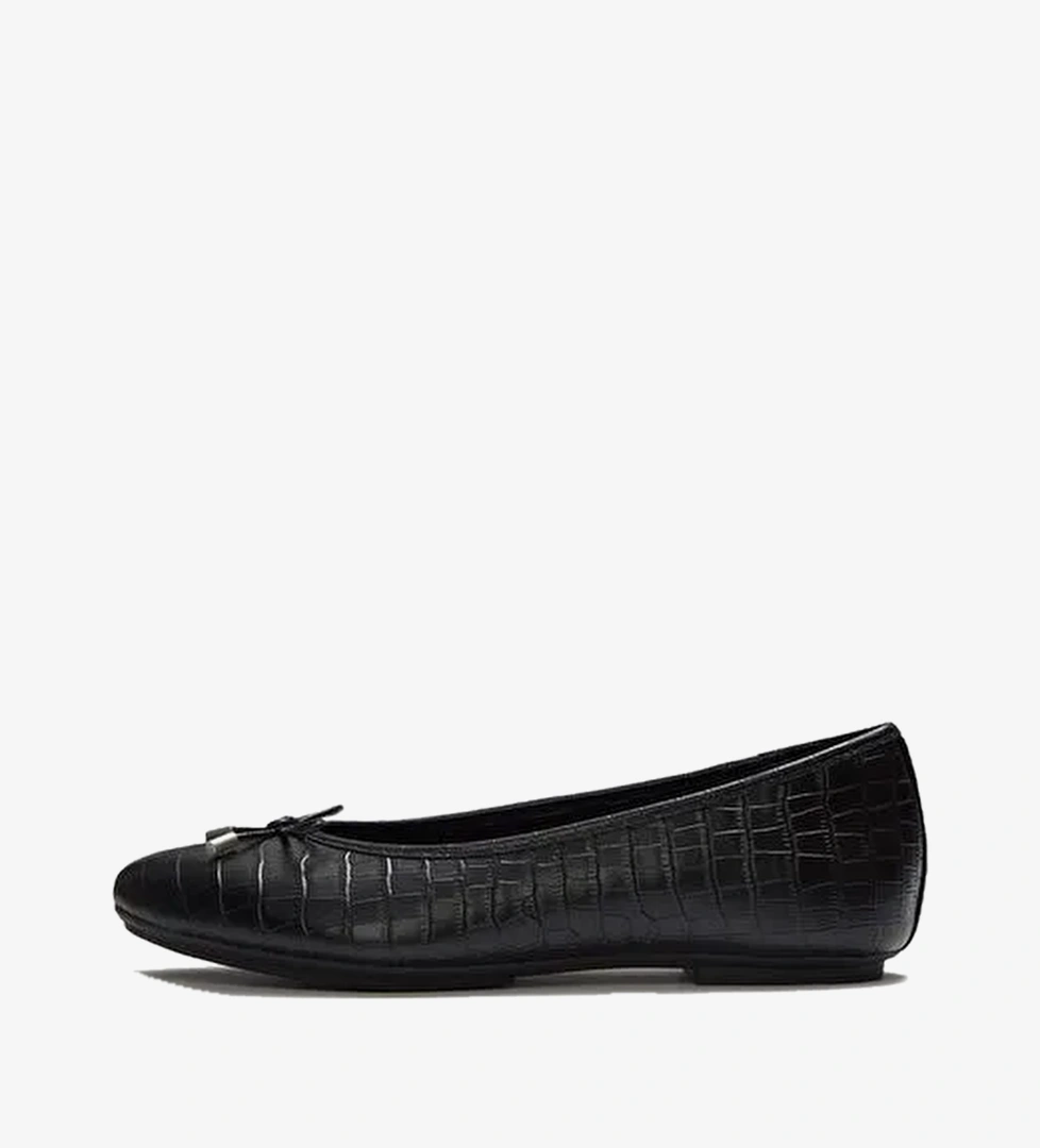Mary Jane Kadın Babet AAI-090/E19 FitFlop DELICATO CROCODILE BALLERINAS