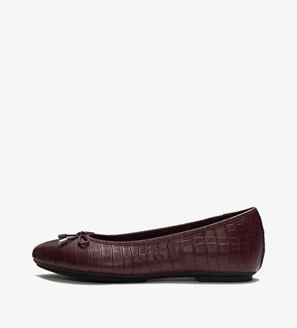 Mary Jane Kadın Babet AAI-090/E19 FitFlop DELICATO CROCODILE BALLERINAS