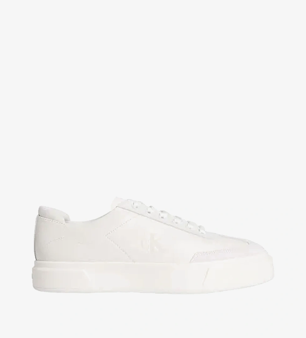 Calvin Klein Beyaz Erkek Sneaker BASKET CUPSOLE LUP WT LTH