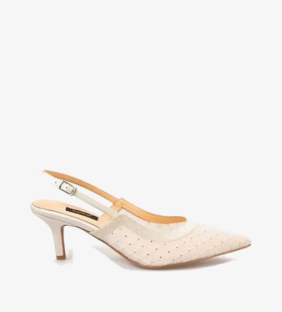 Kemal Tanca Bej Kemal Tanca Slingback Fileli