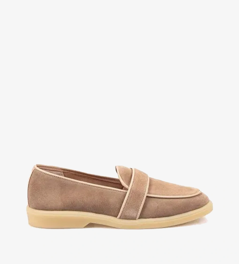Kemal Tanca Kadın Casual Süet Loafer Ayakkabı Kauçuk Taban T101