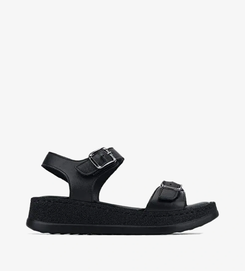 Tamer Tanca Kadın Siyah Comfort Sandalet