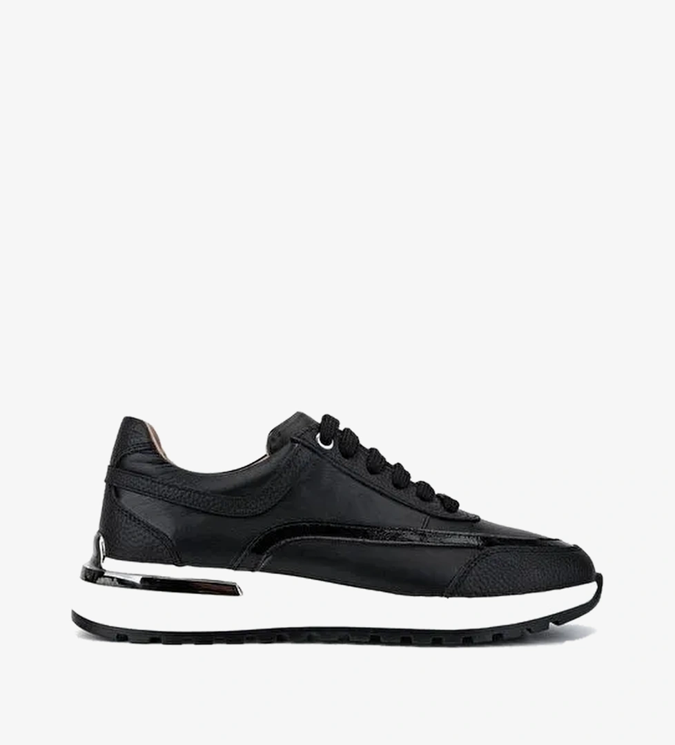 Tamer Tanca Kadın Hakiki Deri Siyah Sneakers & Spor Ayakkabı