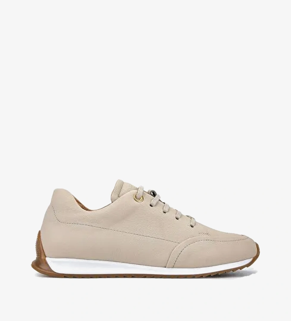 Tamer Tanca Kadın Hakiki Deri Bej Floter Sneakers & Spor Ayakkabı