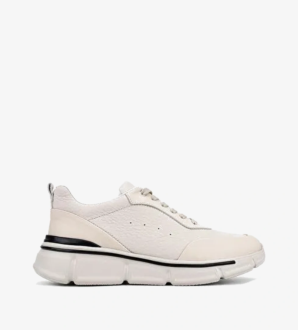 Valmenti Erkek Hakiki Deri Beyaz Sneakers & Spor Ayakkabı
