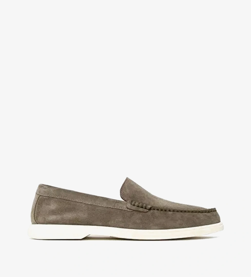 Erkek Mint Yeşili Süet Deri Loafer 26SFD632010