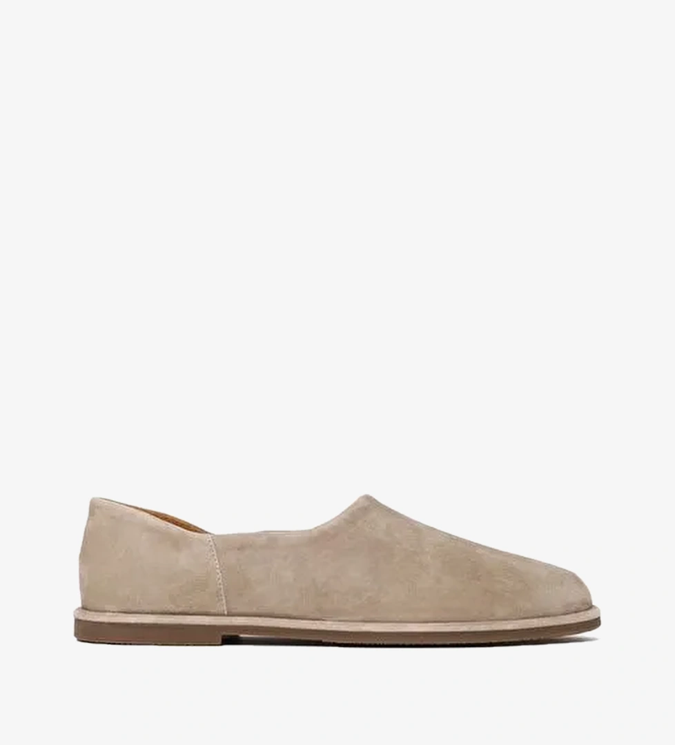Erkek Bej Süet Deri Loafer 26SFD698010