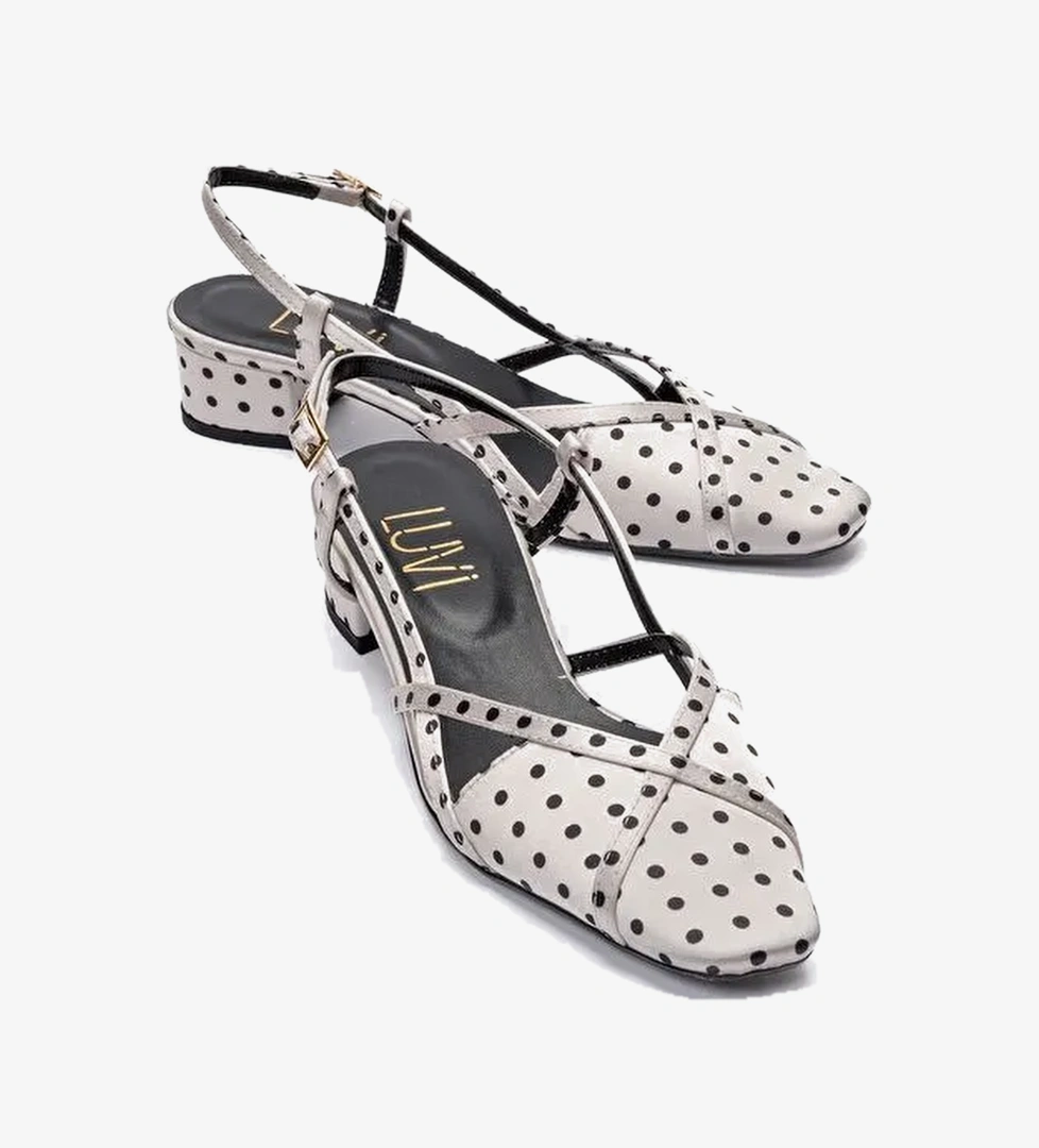 Luvi Shoes Beyaz Siyah Luvi Shoes Olena
