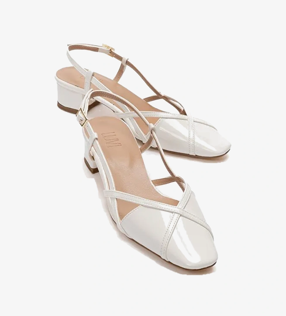 Luvi Shoes Beyaz Rugan Luvi Shoes Olena