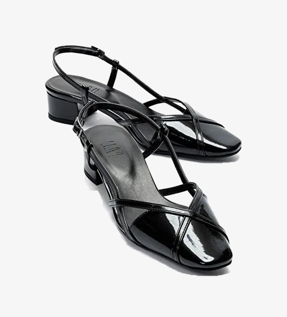 Luvi Shoes Siyah Rugan Luvi Shoes Olena