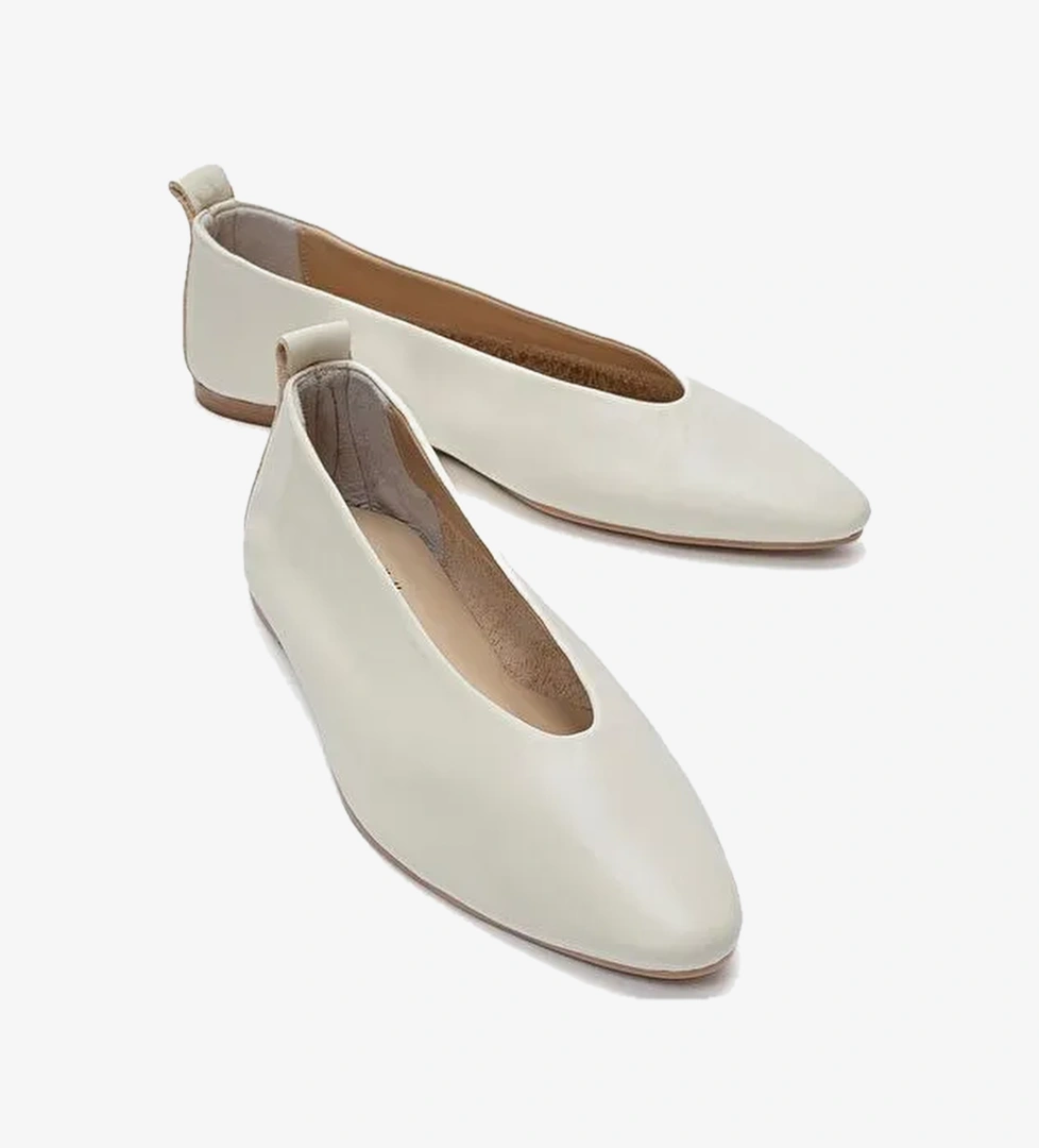 Luvi Shoes Ekru Luvi Shoes Jenas Cilt