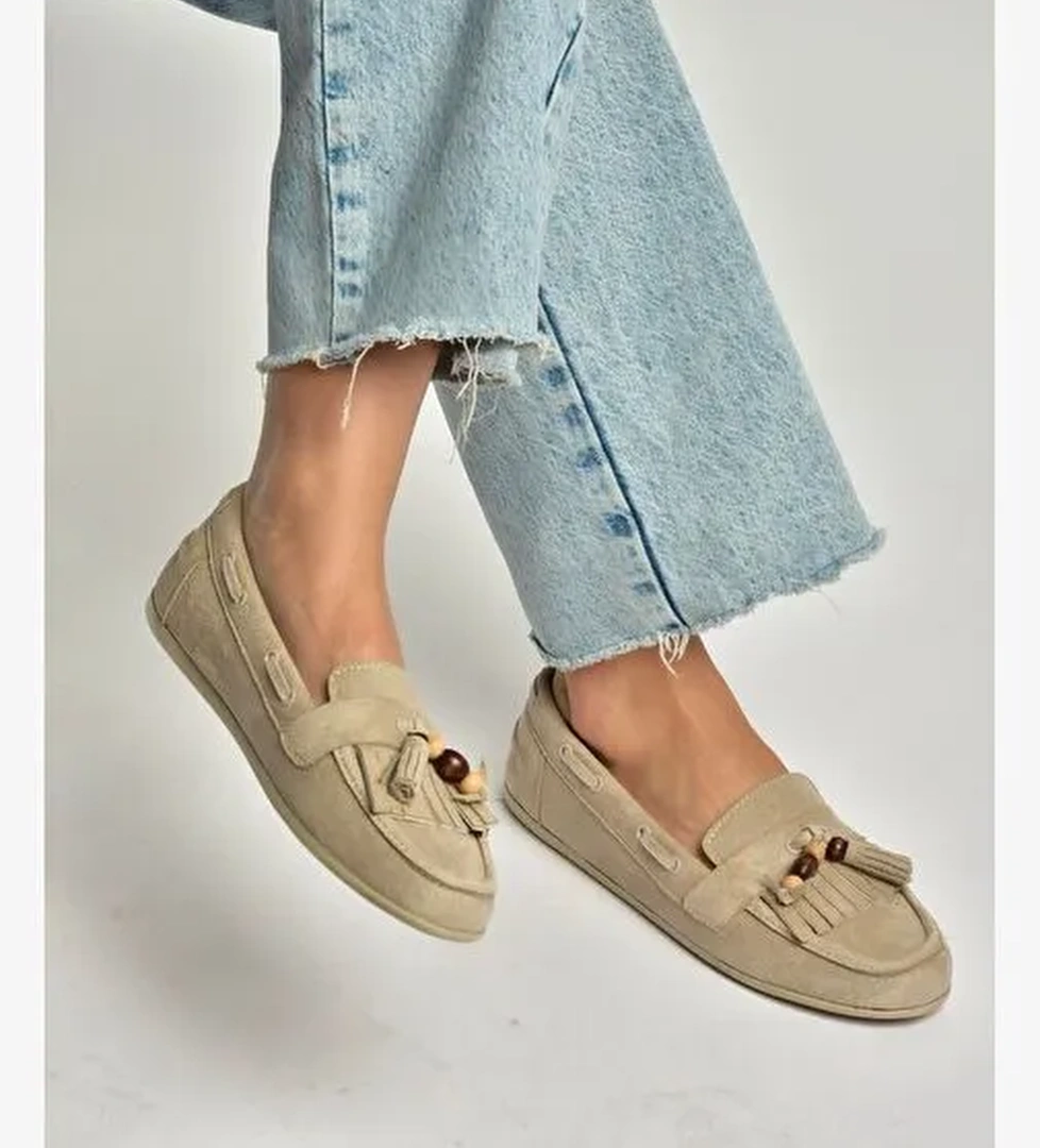 Fox Shoes Bej Fox Shoes Taba Süet