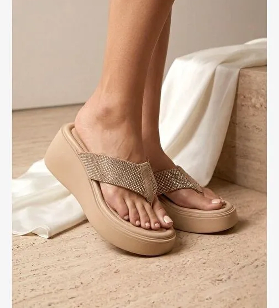 Fox Shoes Bej Fox Shoes Detayli Parmak