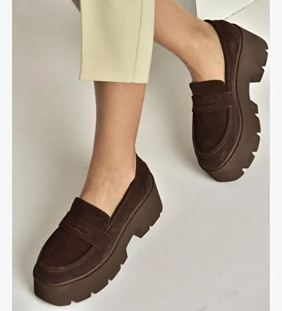 Fox Shoes Kahverengi Fox Shoes Süet Kalin