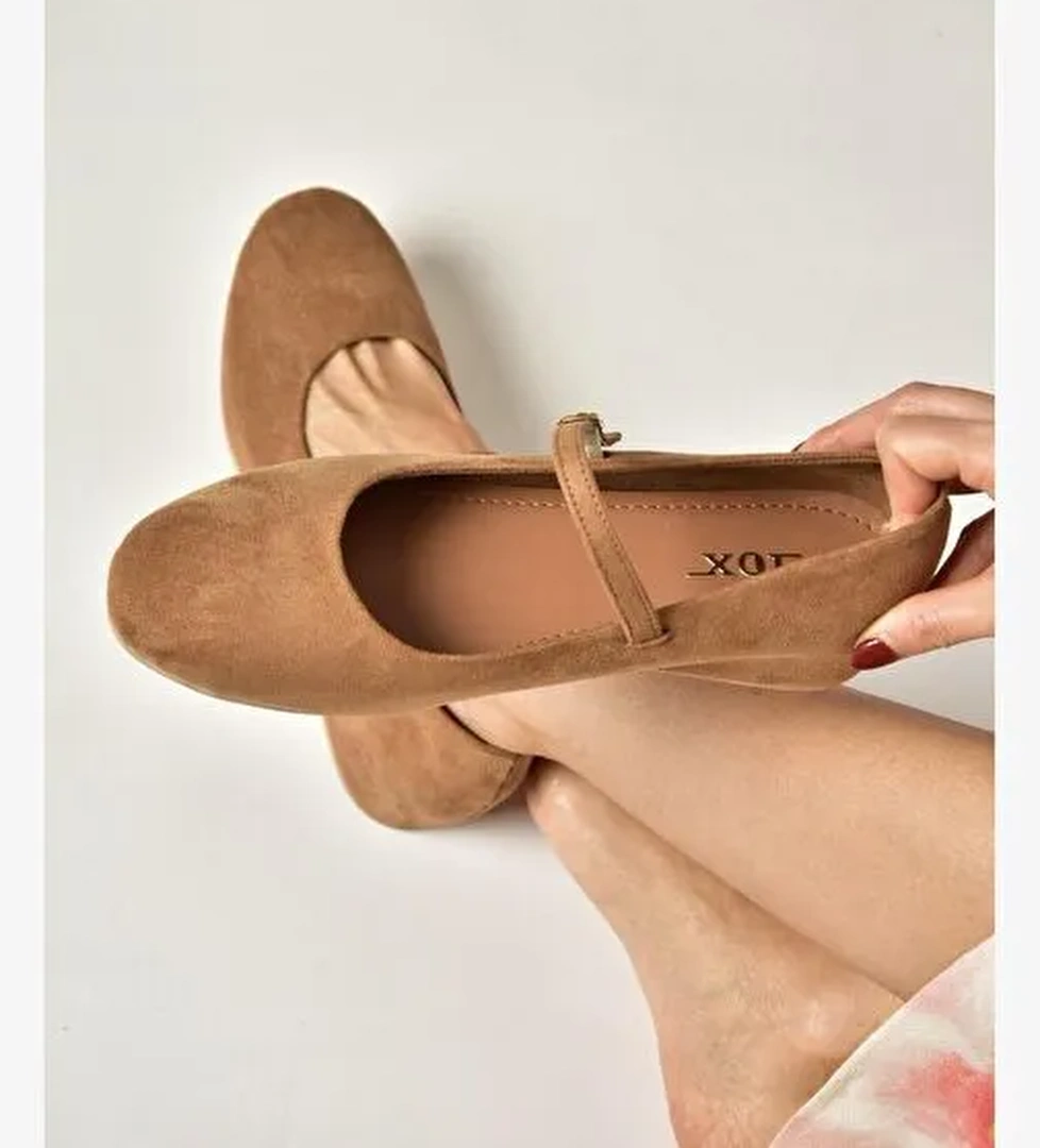 Fox Shoes Taba Fox Shoes Süet Alçak