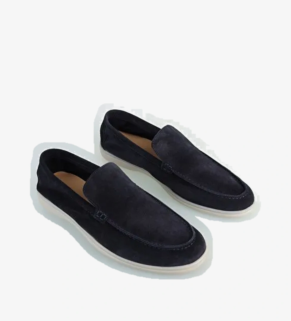 Bisse Erkek Süet Loafer Lacivert Ayakkabı AYK25Y25003_D39