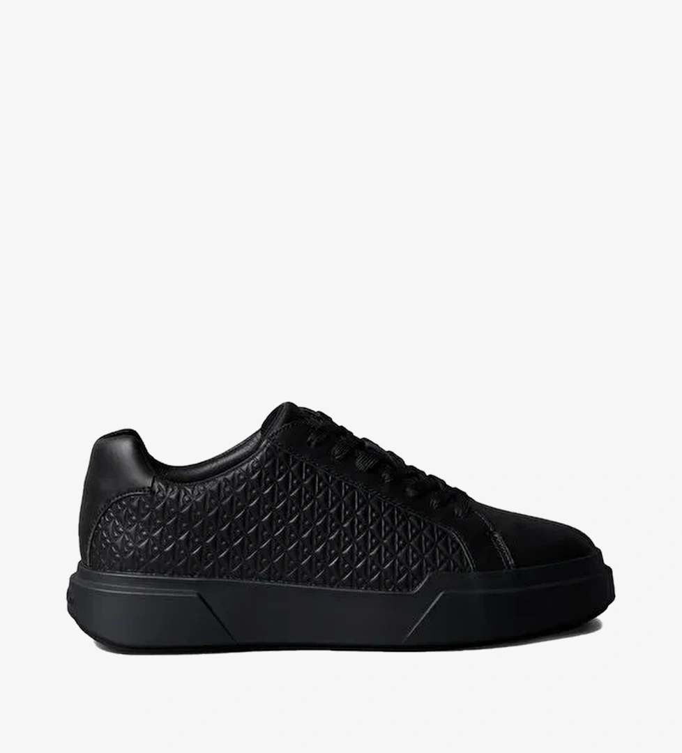 Calvin Klein Siyah Erkek Sneaker CHUNKY CUPSOLE LACEUP LTH AOP