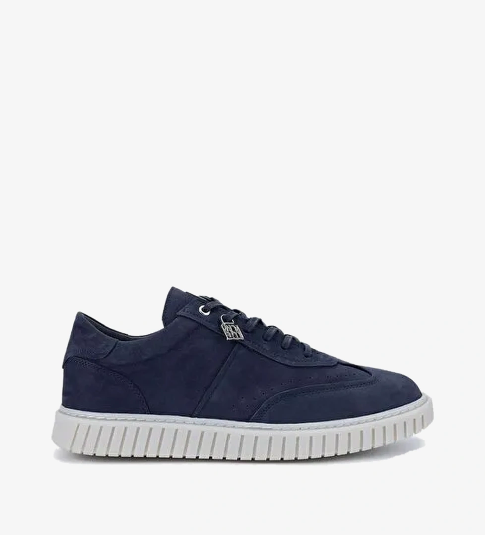Valmenti Erkek Hakiki Deri Lacivert Nubuk Sneakers & Spor Ayakkabı