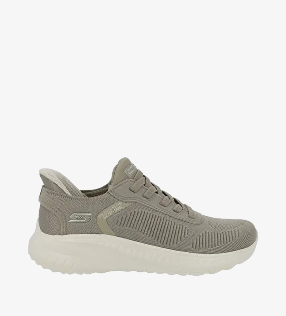 Skechers 118312 DKTP BOBS SQUAD Bej Erkek Koşu Ayakkabısı