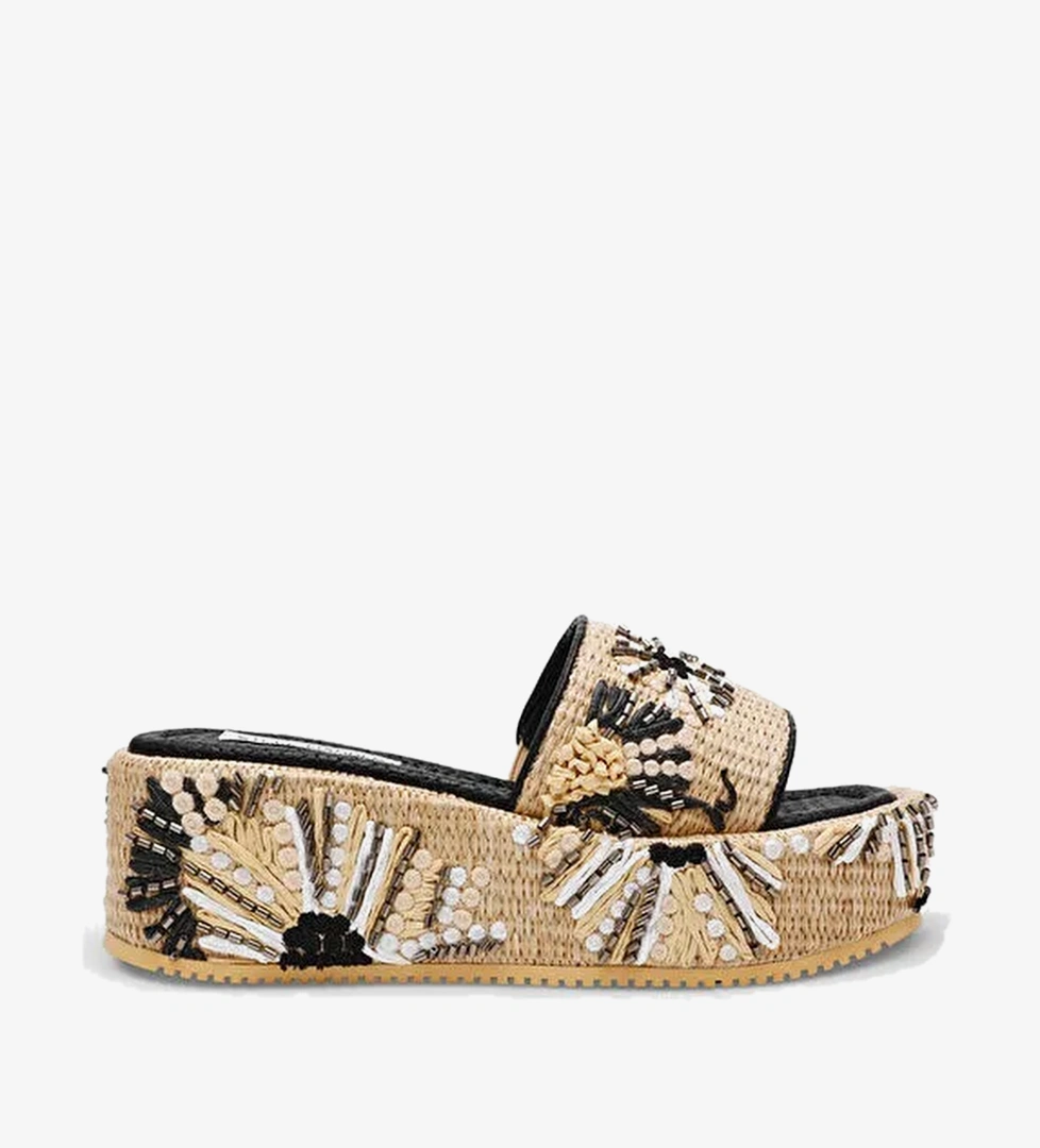 Steve Madden Çok Renkli Kadın Terlik DECOR-EMB BLK