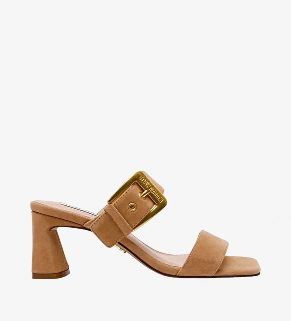 Steve Madden Kahverengi Topuklu Terlik TORIANN CAMEL