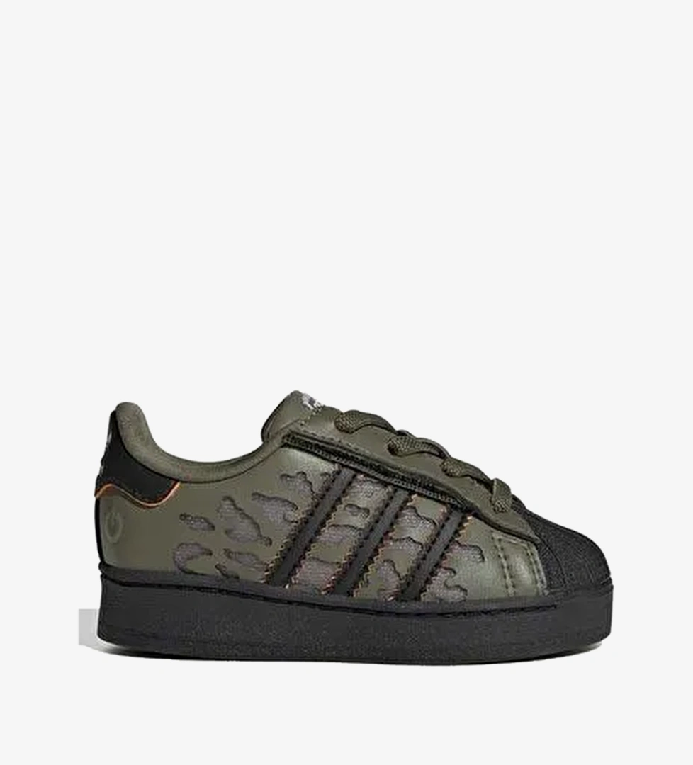 adidas Bebek Spor Ayakkabı SUPERSTAR LED LIGHTS COMFORT CLOSURE ELASTIC LACE SHOES KJ6799