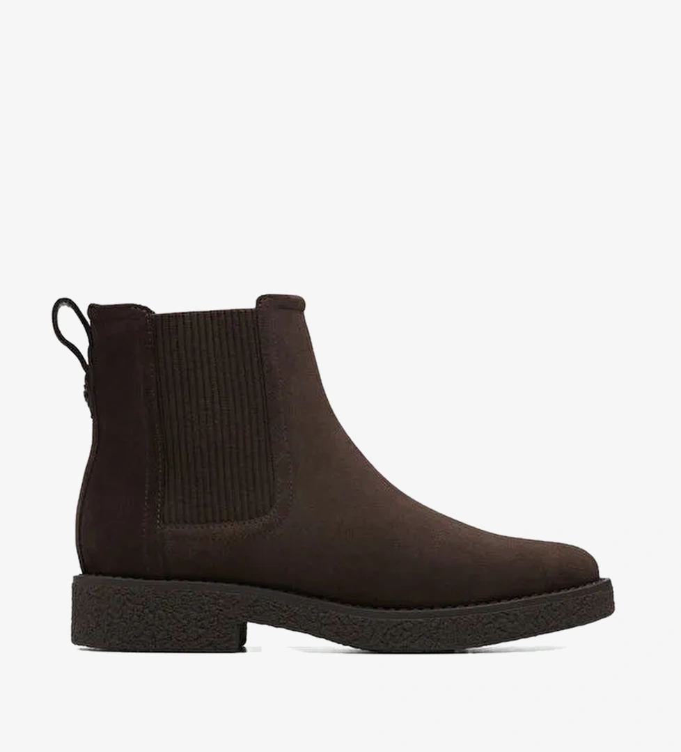 Clarks Unisex Kahverengi Süet Bot Nella Top