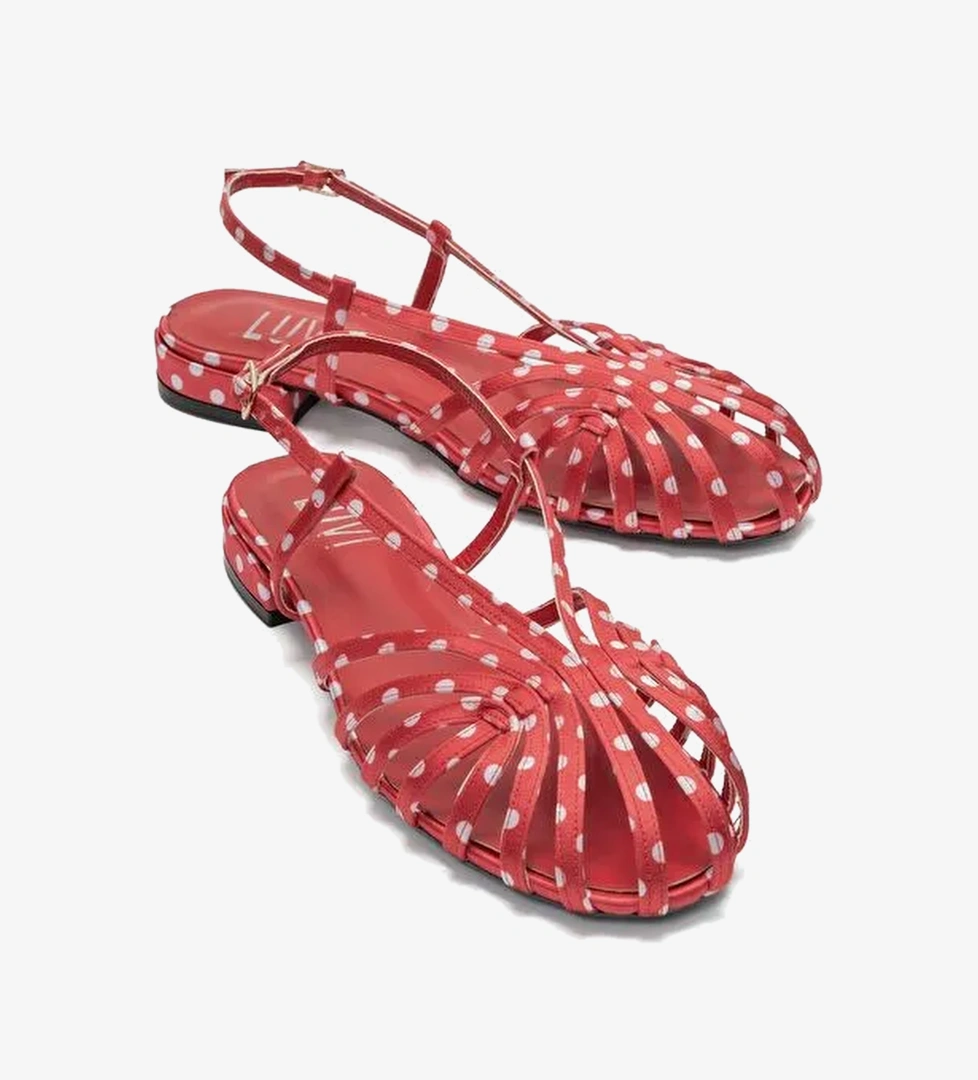 Luvi Shoes Kırmızı Beyaz Luvi Shoes Liss