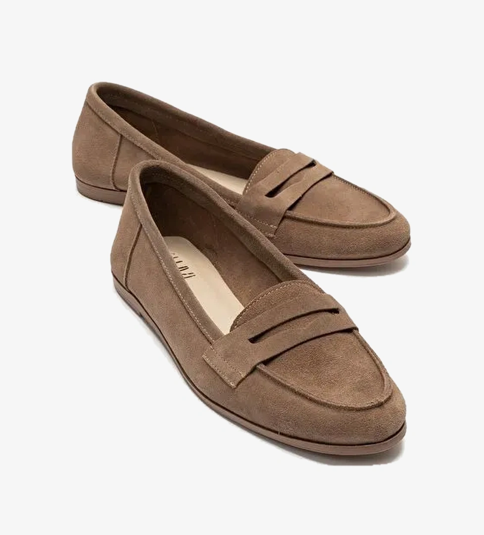 Luvi Shoes Vizon Bej Luvi Shoes F02 Süet