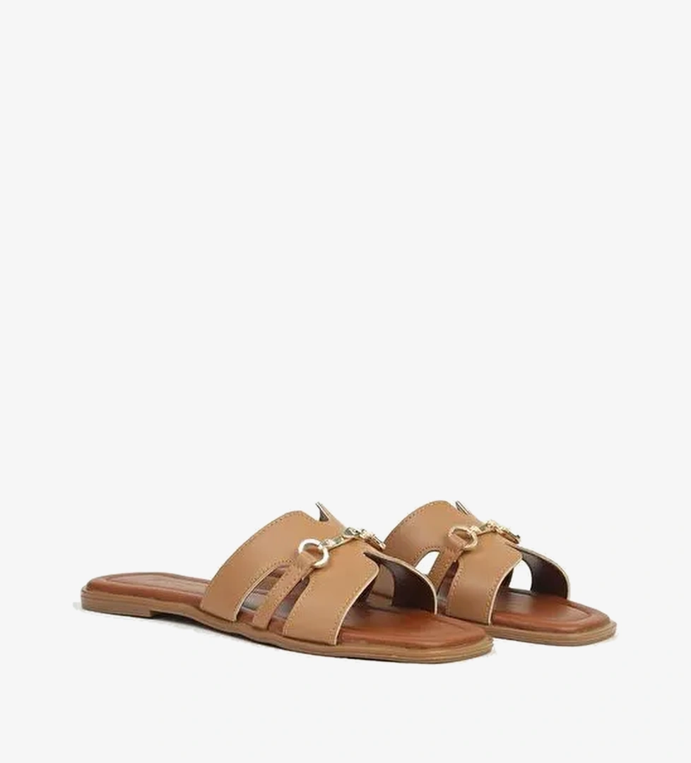 Pierre Cardin Kadın Taba Terlik PC-55740
