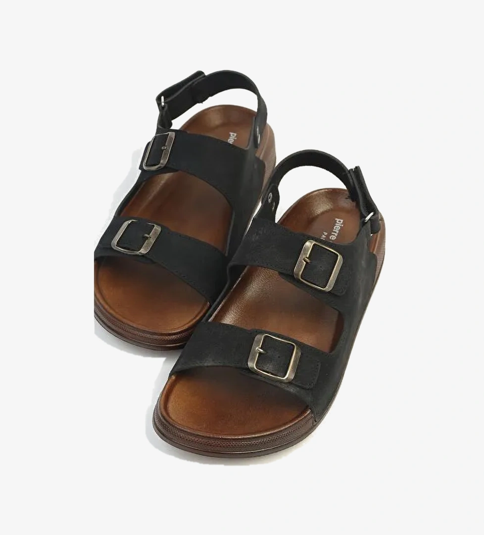 Pierre Cardin Siyah Erkek Sandalet PC-7924