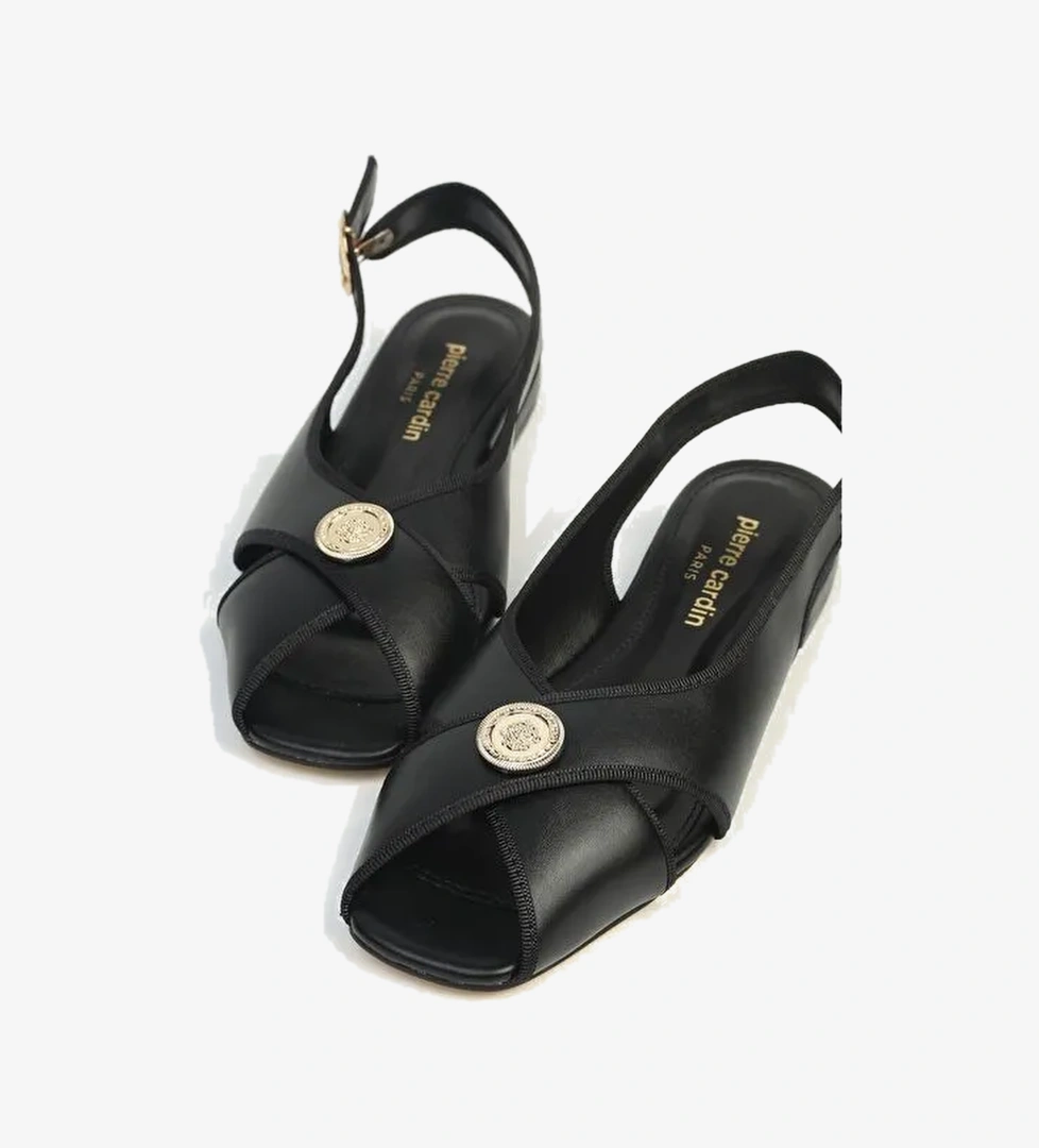 Pierre Cardin Siyah Kadın Sandalet PC-7821