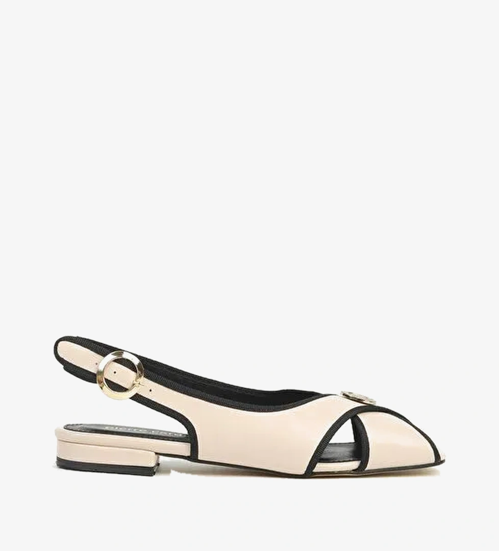 Pierre Cardin Krem Kadın Sandalet PC-7821