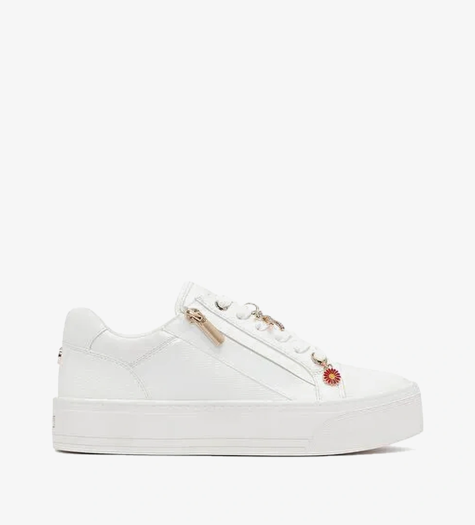 Kadın Beyaz Bağcıklı Kalın Tabanlı Sneaker AF520004SV