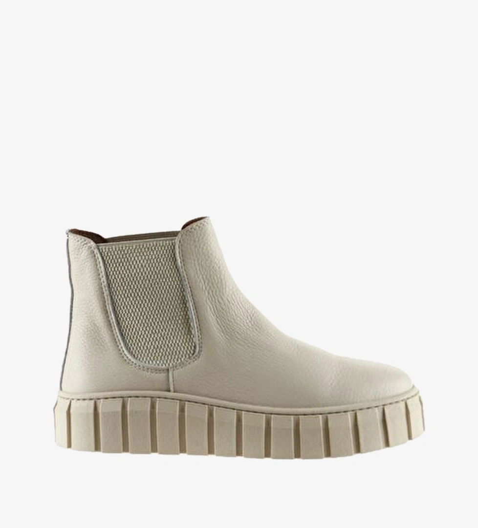 Bueno Shoes Bej Flotter Deri Kadın Düz Bot 01wt3403