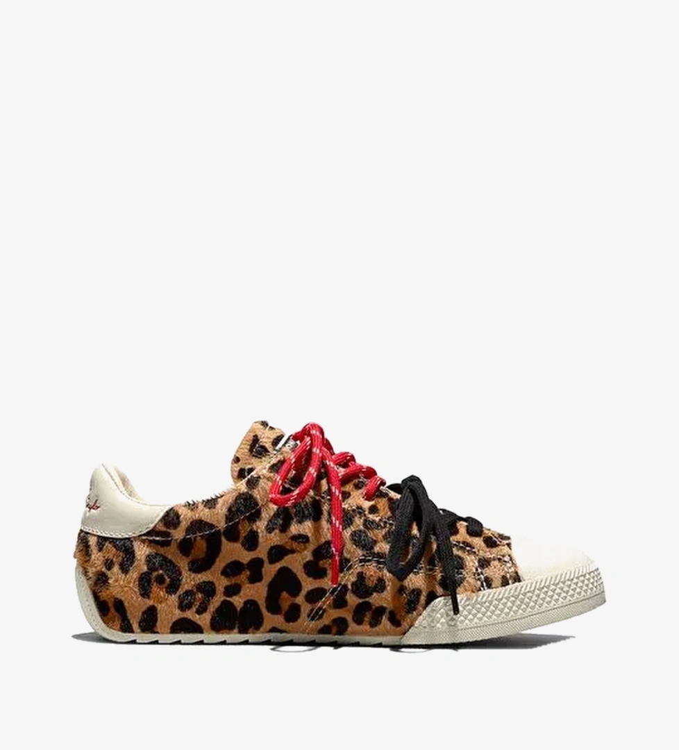 Converse Chuck Taylor LO Unisex Kahverengi Leopar Desenli Sneaker