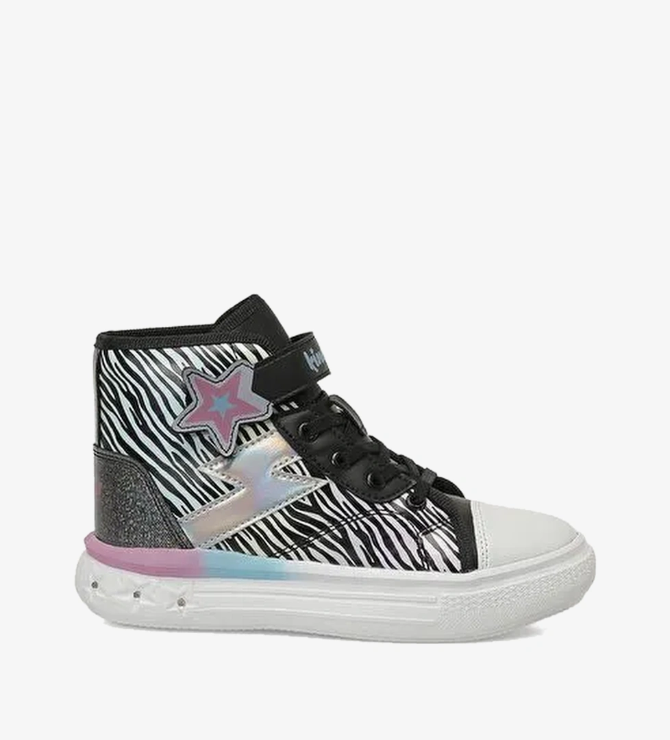 LOOPS HI PU F 5PR Siyah Kız Çocuk High Sneaker